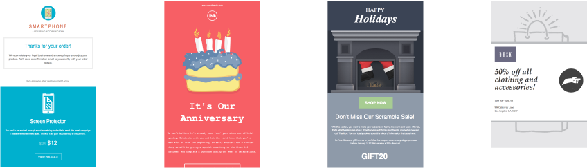 Email marketing templates